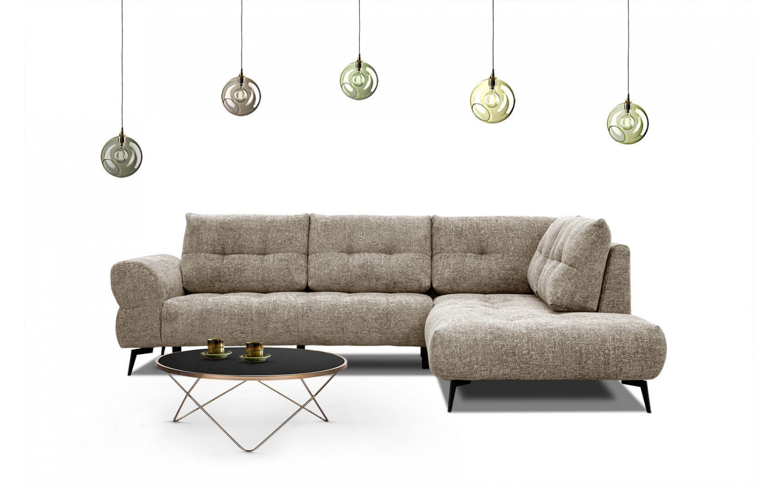 Ecksofa 5-Sitzer rechts Salvini kaufen | Modernes Designersofa | Wozimo