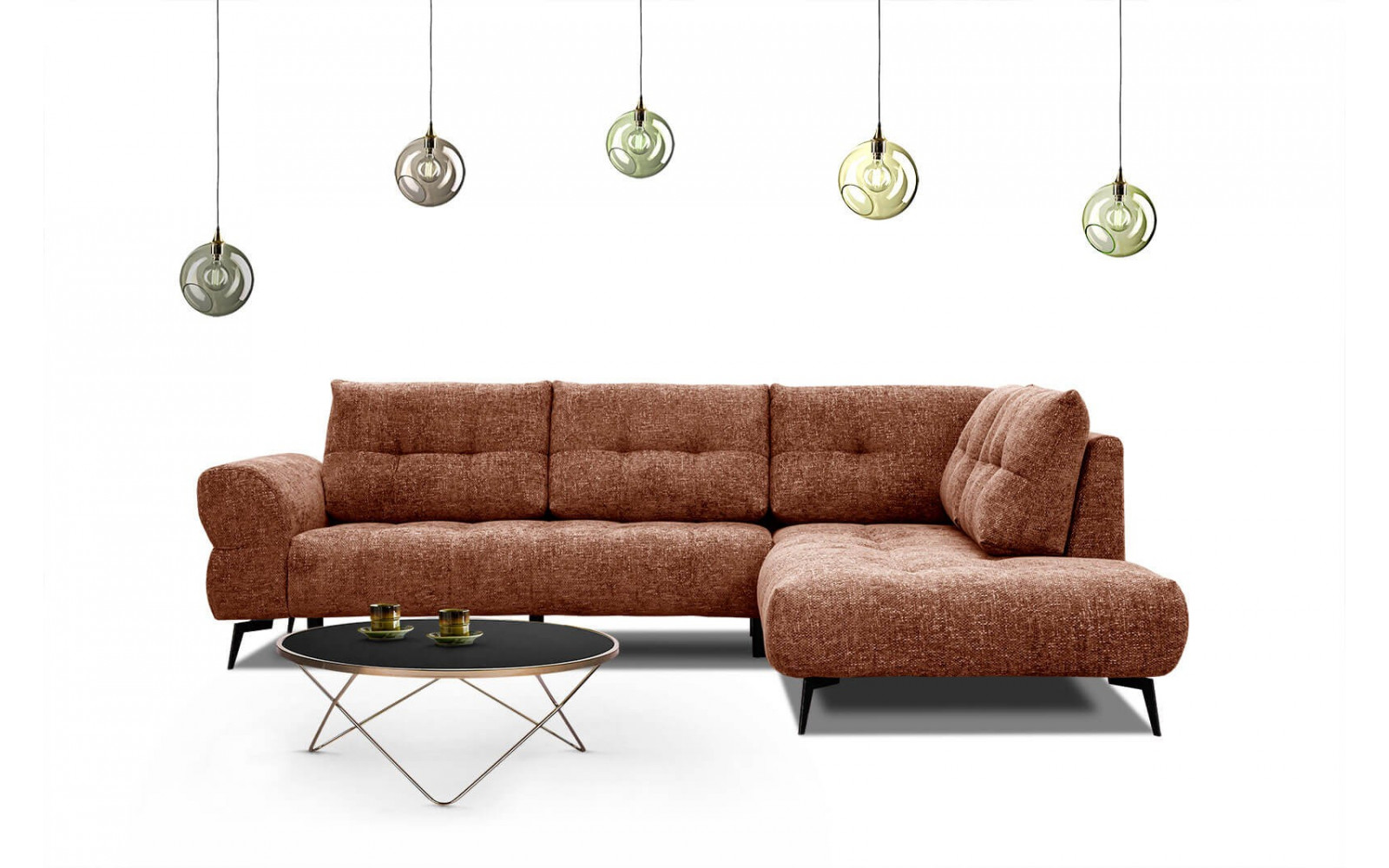 Ecksofa 5-Sitzer rechts Salvini kaufen | Modernes Designersofa | Wozimo