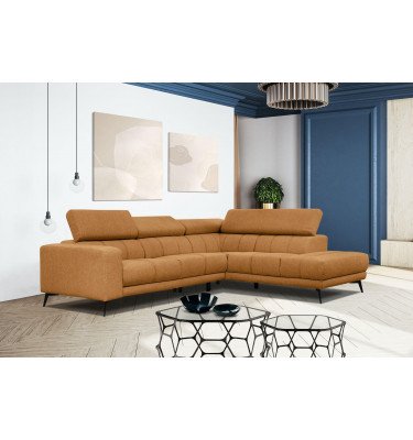 Ecksofa 5-Sitzer rechts Morello | Mit verstellbaren Kopfstützen | Wozimo