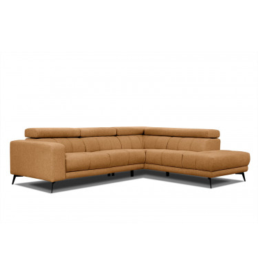 Ecksofa 5-Sitzer rechts Morello | Mit verstellbaren Kopfstützen | Wozimo