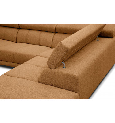 Ecksofa 5-Sitzer rechts Morello | Mit verstellbaren Kopfstützen | Wozimo