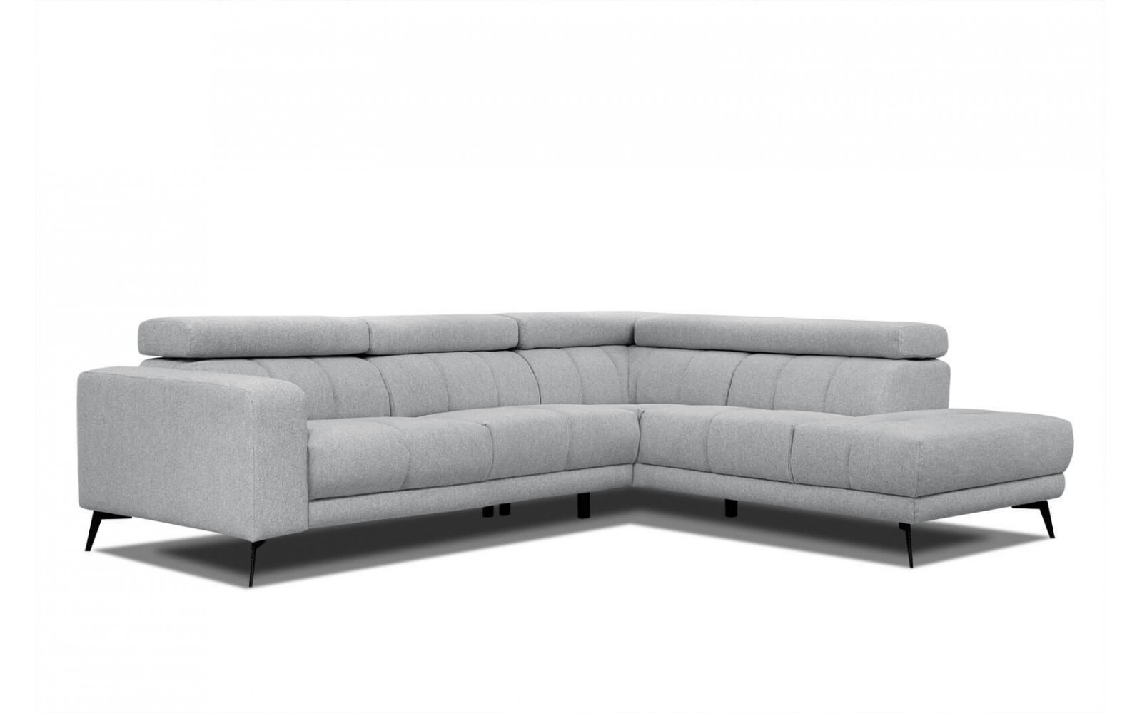 Ecksofa 5-Sitzer rechts Morello | Mit verstellbaren Kopfstützen | Wozimo