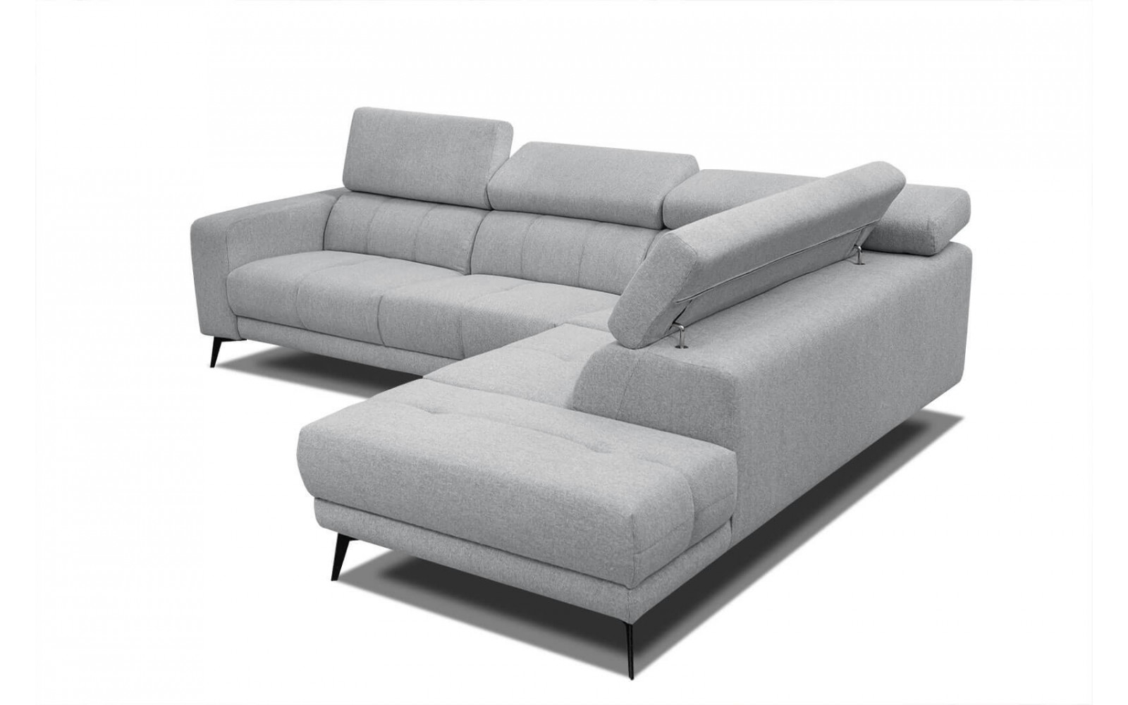 Ecksofa 5-Sitzer rechts Morello | Mit verstellbaren Kopfstützen | Wozimo