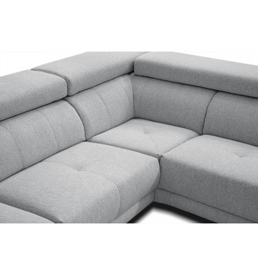 Ecksofa 5-Sitzer rechts Morello | Mit verstellbaren Kopfstützen | Wozimo