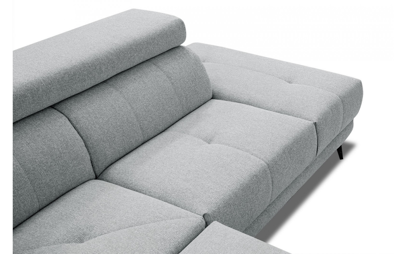 Ecksofa 5-Sitzer rechts Morello | Mit verstellbaren Kopfstützen | Wozimo