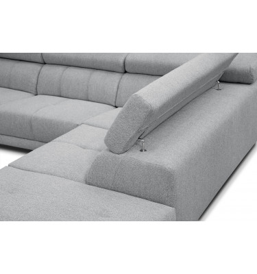 Ecksofa 5-Sitzer rechts Morello | Mit verstellbaren Kopfstützen | Wozimo