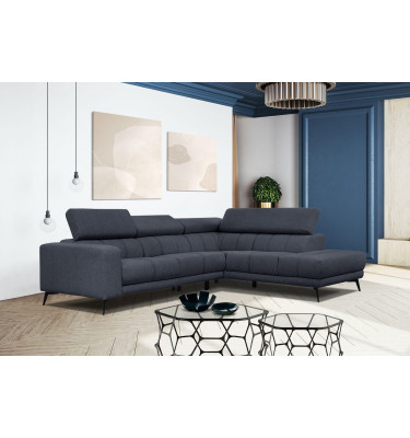 Ecksofa 5-Sitzer rechts Morello | Mit verstellbaren Kopfstützen | Wozimo