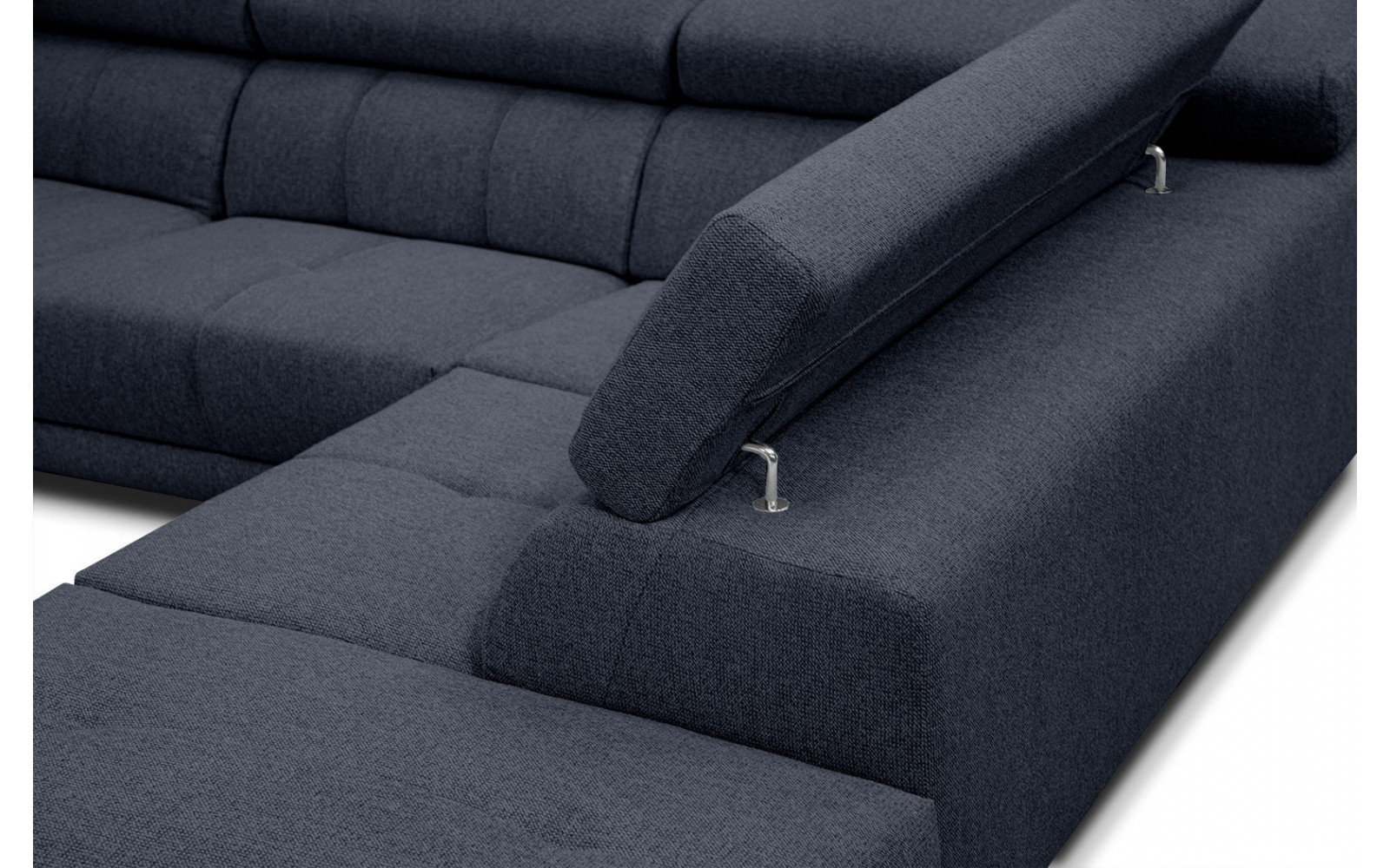 Ecksofa 5-Sitzer rechts Morello | Mit verstellbaren Kopfstützen | Wozimo