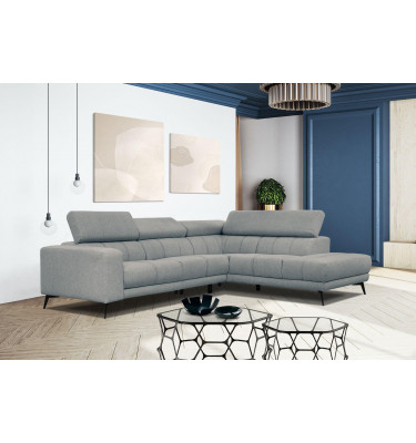 Ecksofa 5-Sitzer rechts Morello | Mit verstellbaren Kopfstützen | Wozimo