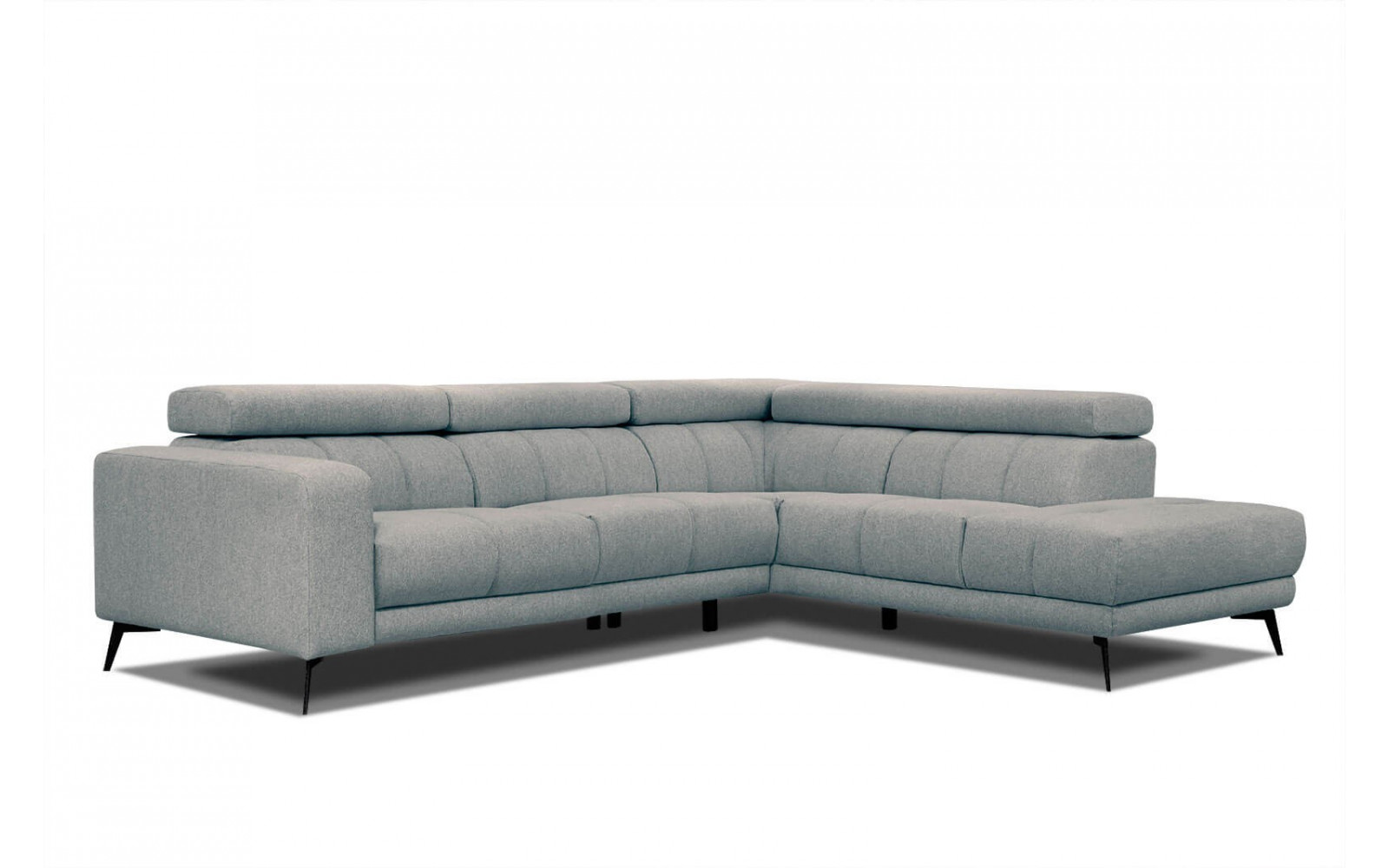 Ecksofa 5-Sitzer rechts Morello | Mit verstellbaren Kopfstützen | Wozimo