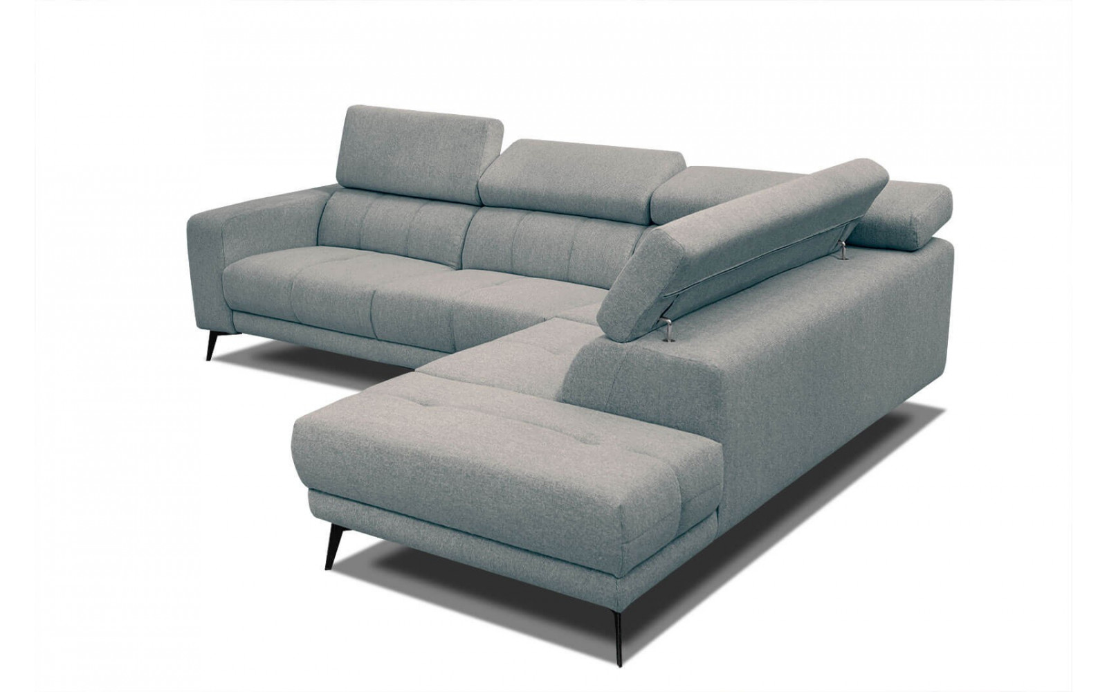 Ecksofa 5-Sitzer rechts Morello | Mit verstellbaren Kopfstützen | Wozimo