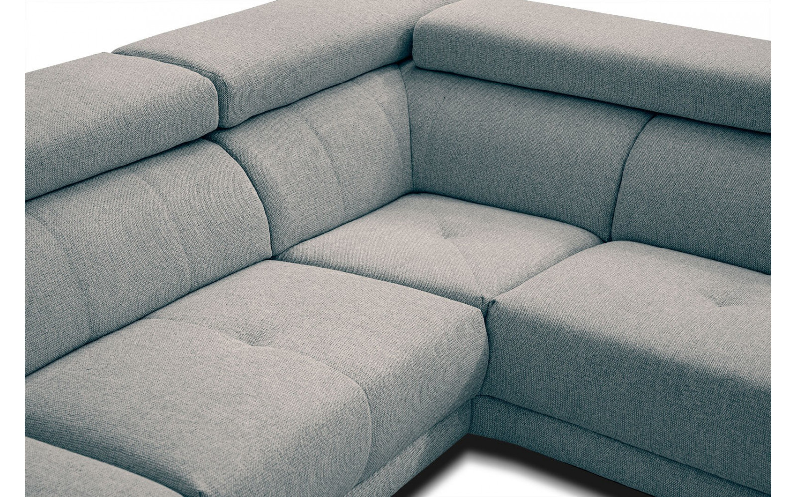 Ecksofa 5-Sitzer rechts Morello | Mit verstellbaren Kopfstützen | Wozimo