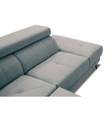 Ecksofa 5-Sitzer rechts Morello | Mit verstellbaren Kopfstützen | Wozimo