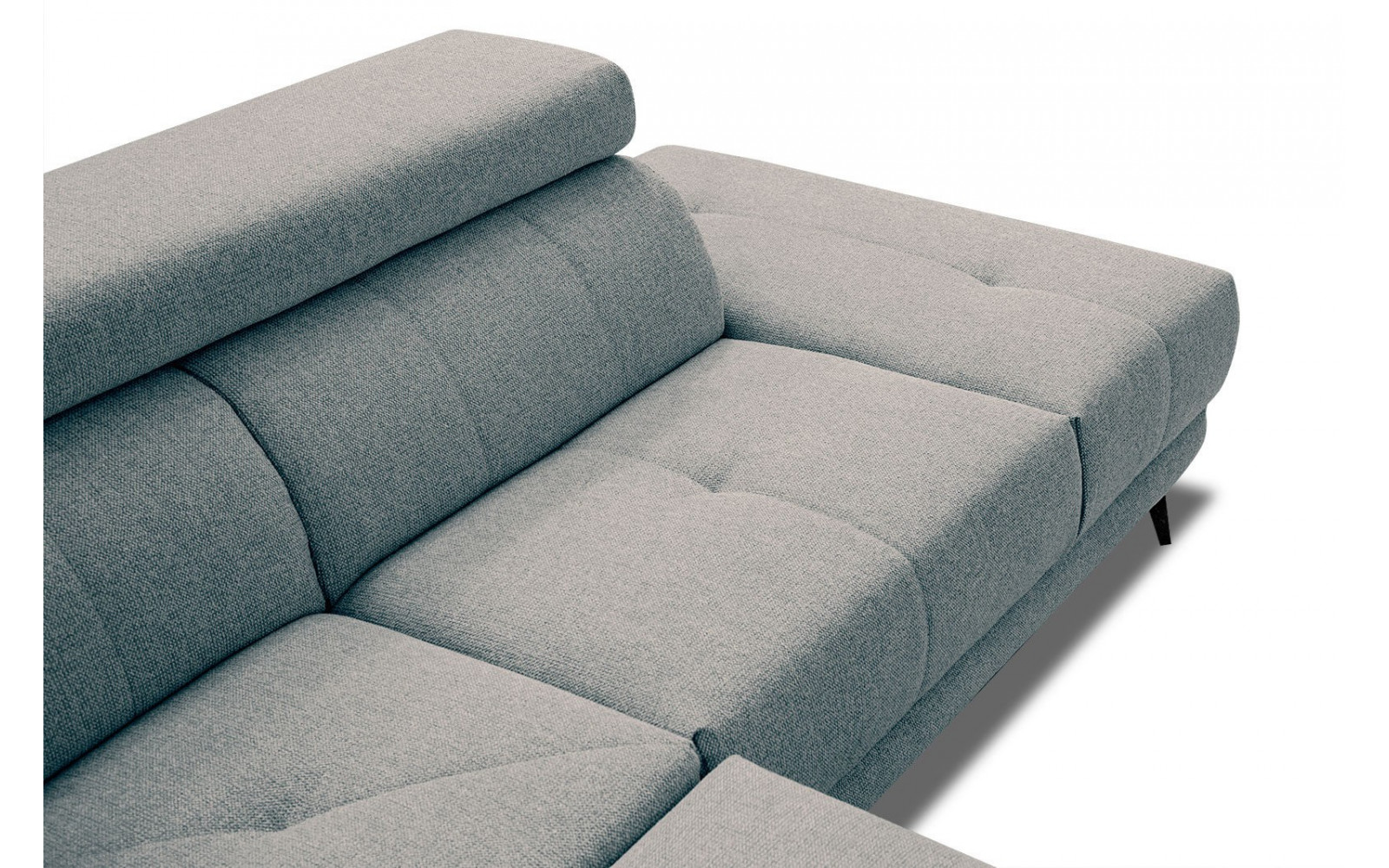 Ecksofa 5-Sitzer rechts Morello | Mit verstellbaren Kopfstützen | Wozimo