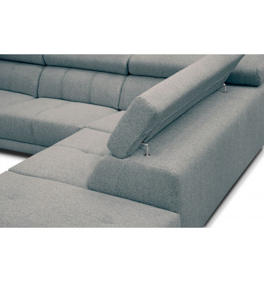 Ecksofa 5-Sitzer rechts Morello | Mit verstellbaren Kopfstützen | Wozimo