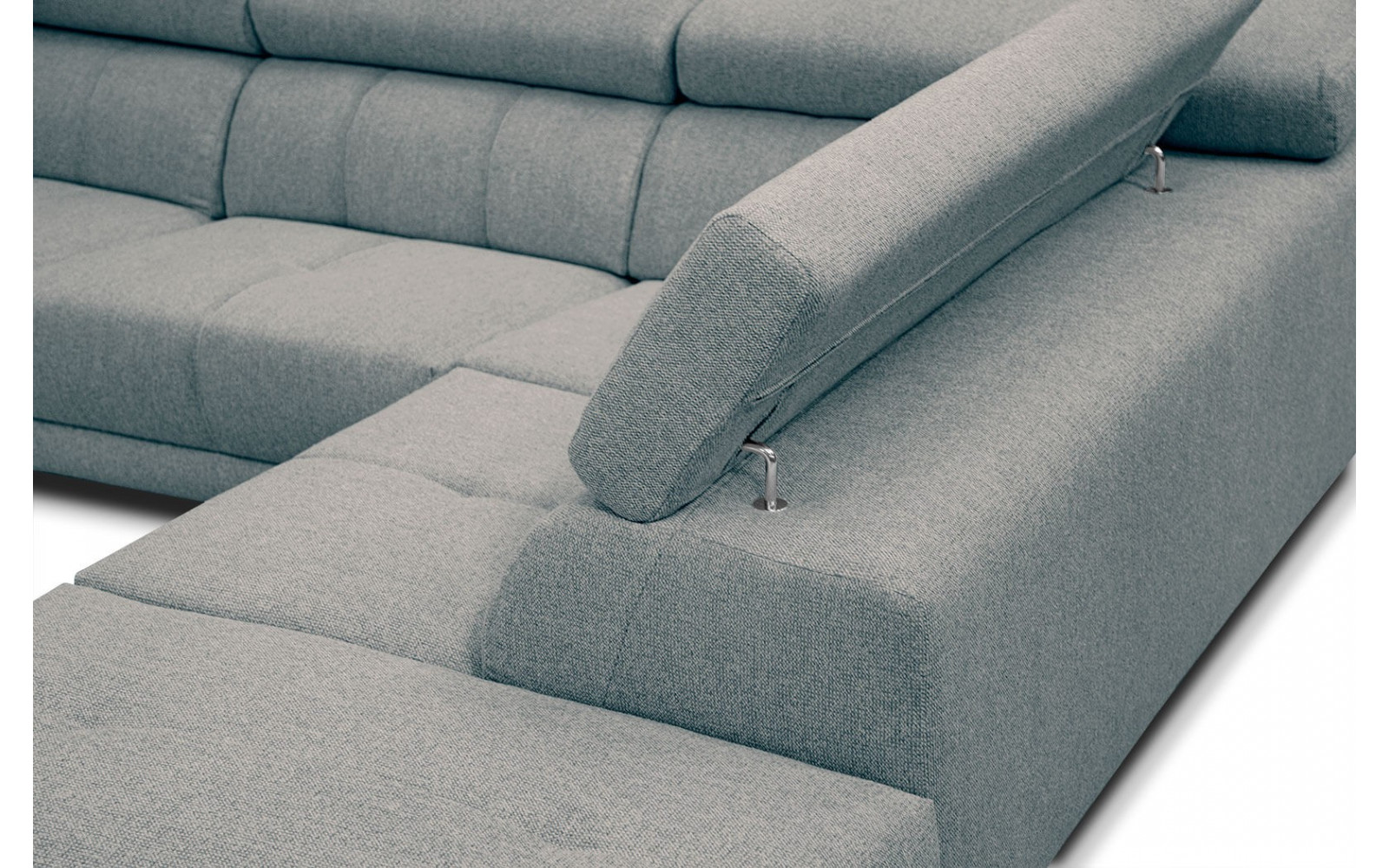 Ecksofa 5-Sitzer rechts Morello | Mit verstellbaren Kopfstützen | Wozimo