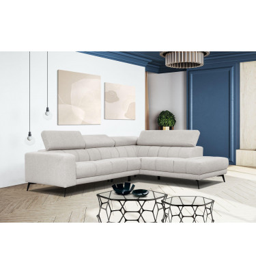 Ecksofa 5-Sitzer rechts Morello | Mit verstellbaren Kopfstützen | Wozimo