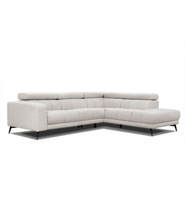 Ecksofa 5-Sitzer rechts Morello | Mit verstellbaren Kopfstützen | Wozimo
