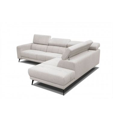 Ecksofa 5-Sitzer rechts Morello | Mit verstellbaren Kopfstützen | Wozimo