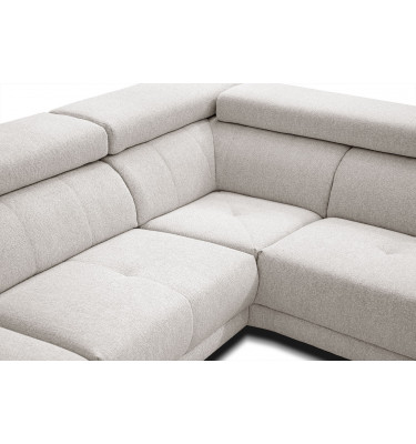 Ecksofa 5-Sitzer rechts Morello | Mit verstellbaren Kopfstützen | Wozimo