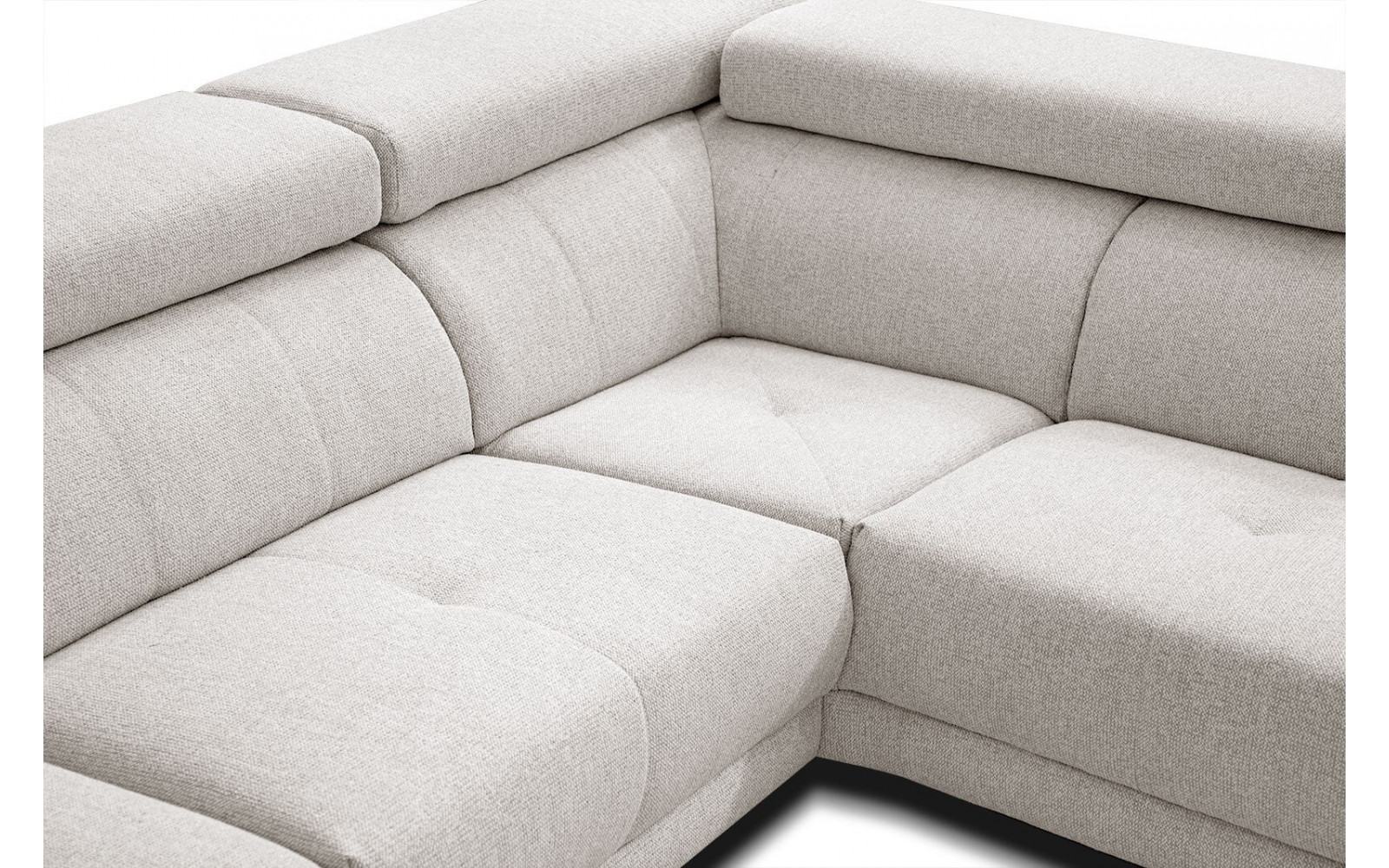 Ecksofa 5-Sitzer rechts Morello | Mit verstellbaren Kopfstützen | Wozimo