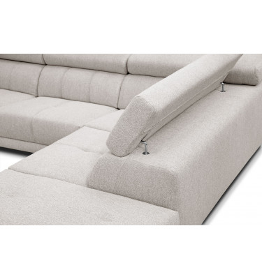 Ecksofa 5-Sitzer rechts Morello | Mit verstellbaren Kopfstützen | Wozimo