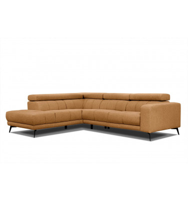 Ecksofa 5-Sitzer links Morello | Mit verstellbaren Kopfstützen | Wozimo