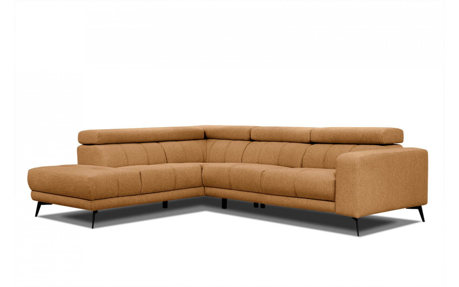 Ecksofa 5-Sitzer links Morello | Mit verstellbaren Kopfstützen | Wozimo