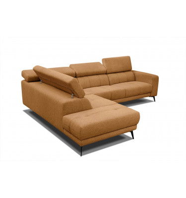 Ecksofa 5-Sitzer links Morello | Mit verstellbaren Kopfstützen | Wozimo