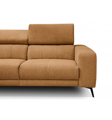 Ecksofa 5-Sitzer links Morello | Mit verstellbaren Kopfstützen | Wozimo