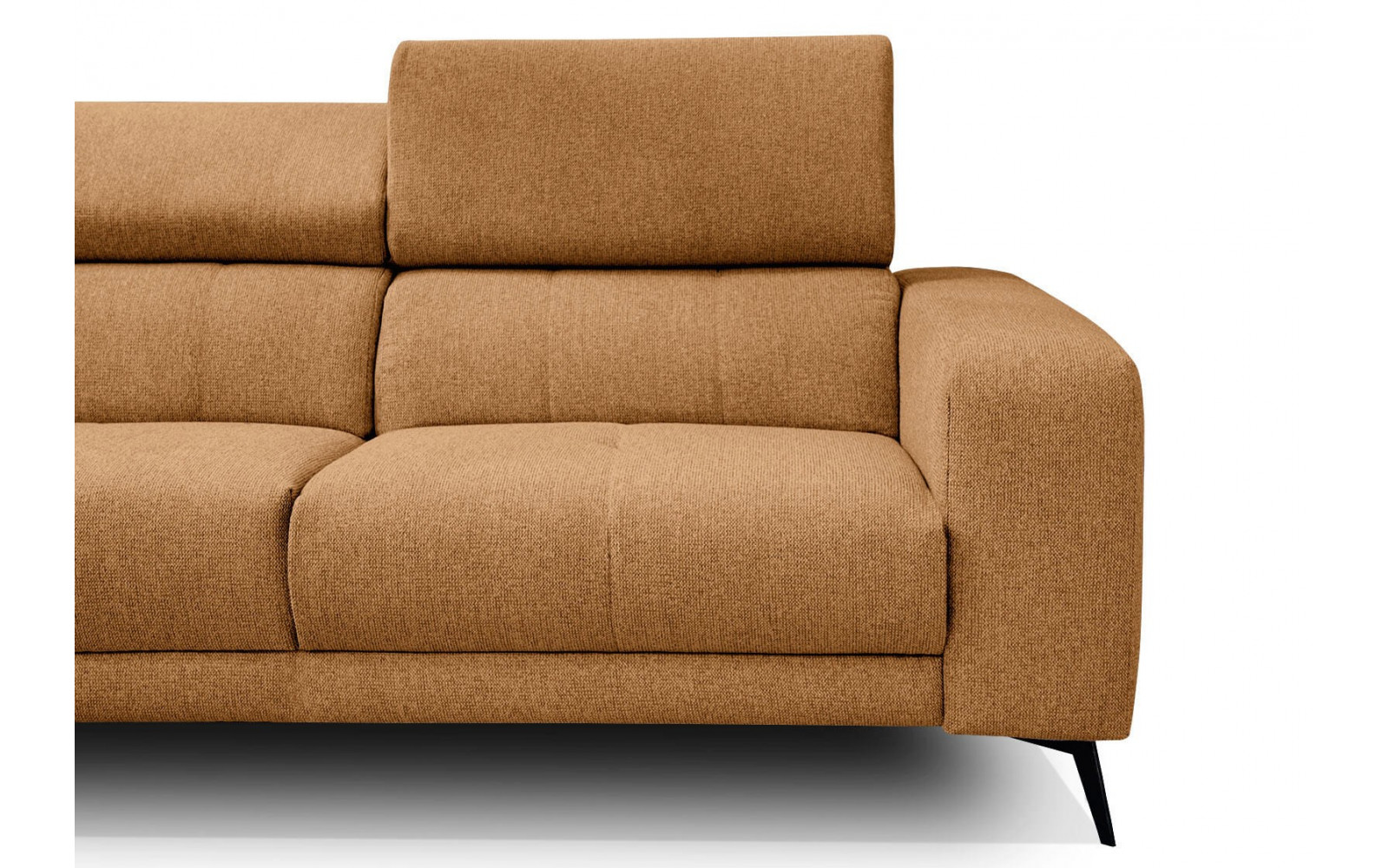 Ecksofa 5-Sitzer links Morello | Mit verstellbaren Kopfstützen | Wozimo