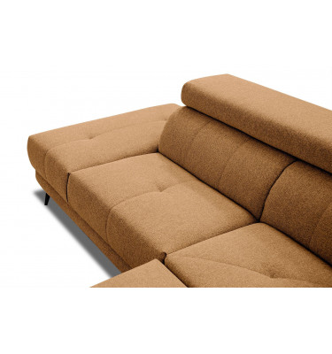 Ecksofa 5-Sitzer links Morello | Mit verstellbaren Kopfstützen | Wozimo