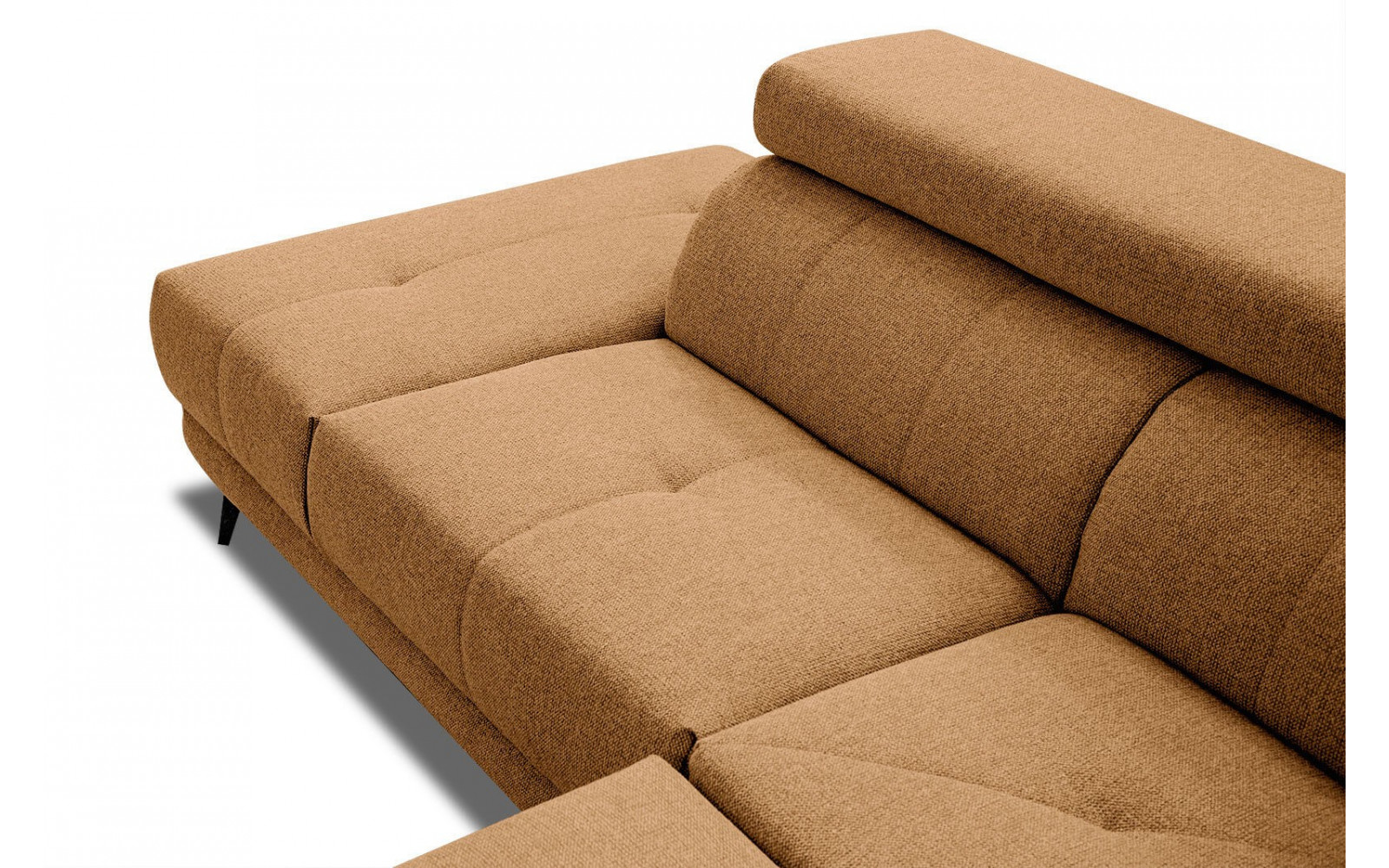 Ecksofa 5-Sitzer links Morello | Mit verstellbaren Kopfstützen | Wozimo