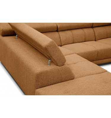 Ecksofa 5-Sitzer links Morello | Mit verstellbaren Kopfstützen | Wozimo