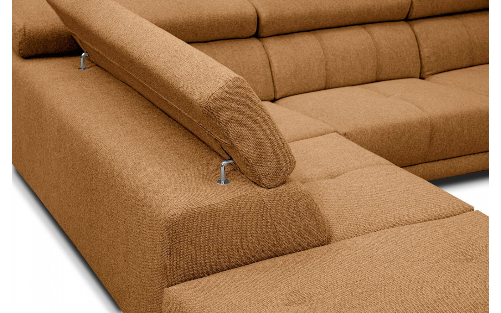 Ecksofa 5-Sitzer links Morello | Mit verstellbaren Kopfstützen | Wozimo