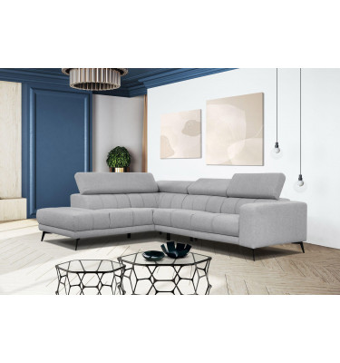 Ecksofa 5-Sitzer links Morello | Mit verstellbaren Kopfstützen | Wozimo