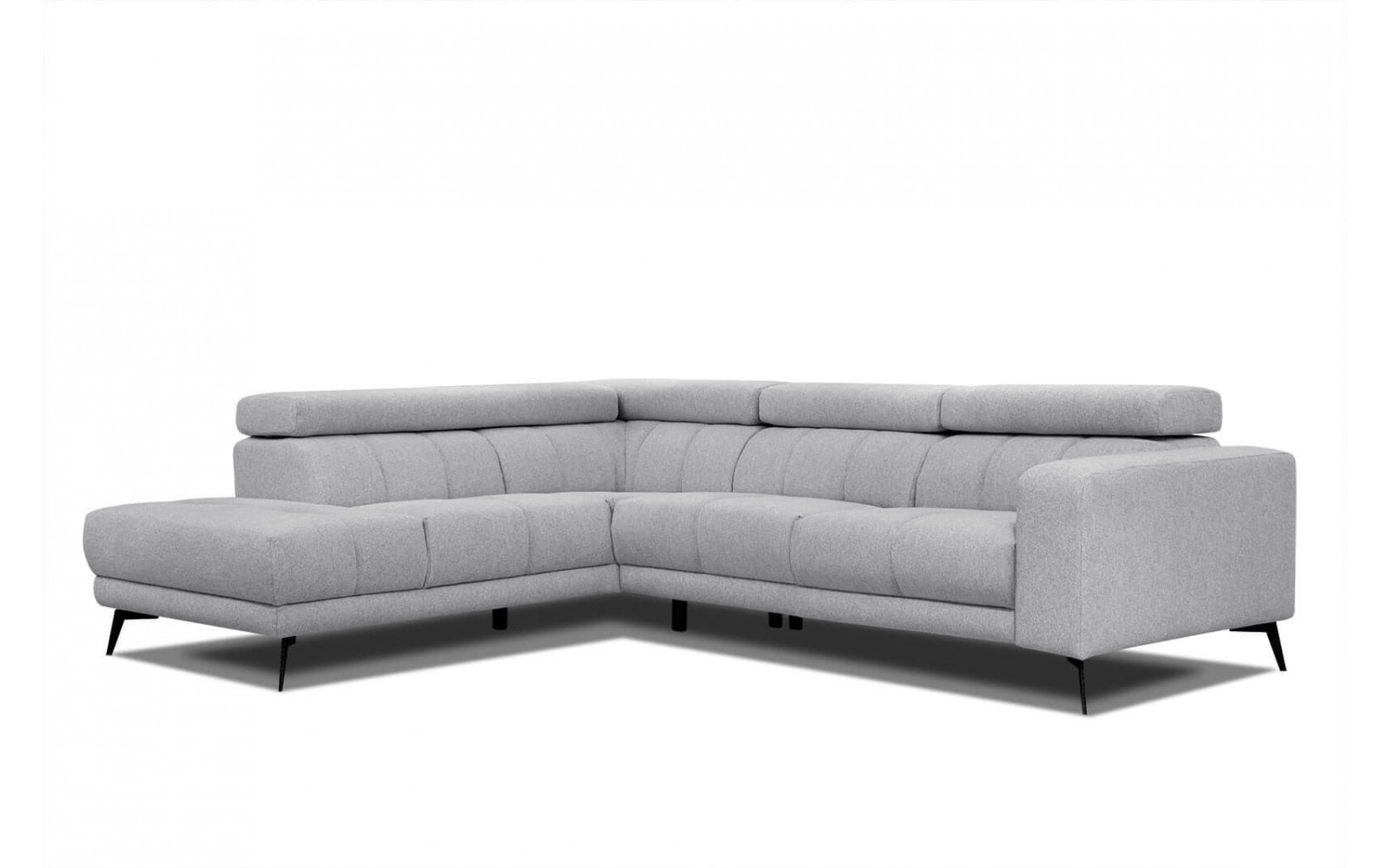 Ecksofa 5-Sitzer links Morello | Mit verstellbaren Kopfstützen | Wozimo