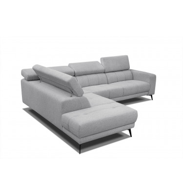 Ecksofa 5-Sitzer links Morello | Mit verstellbaren Kopfstützen | Wozimo