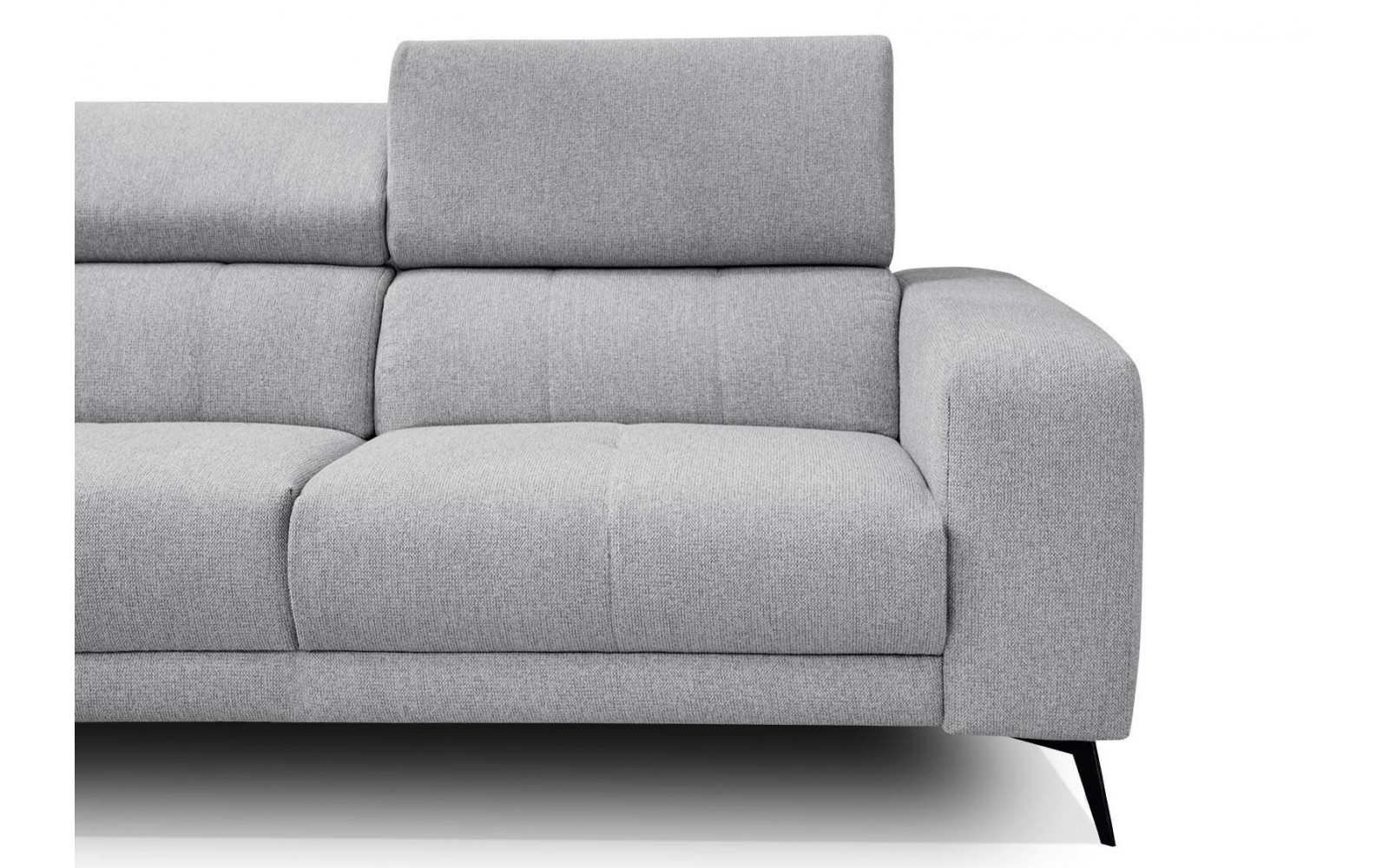 Ecksofa 5-Sitzer links Morello | Mit verstellbaren Kopfstützen | Wozimo