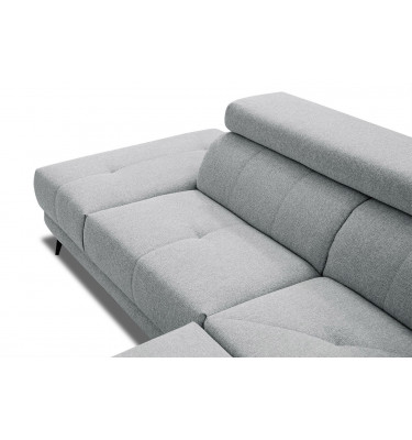 Ecksofa 5-Sitzer links Morello | Mit verstellbaren Kopfstützen | Wozimo