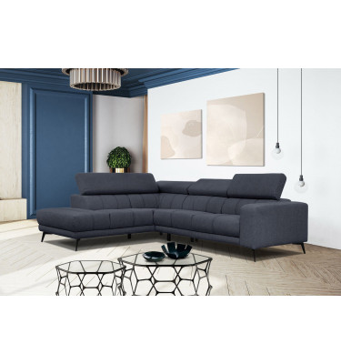 Ecksofa 5-Sitzer links Morello | Mit verstellbaren Kopfstützen | Wozimo