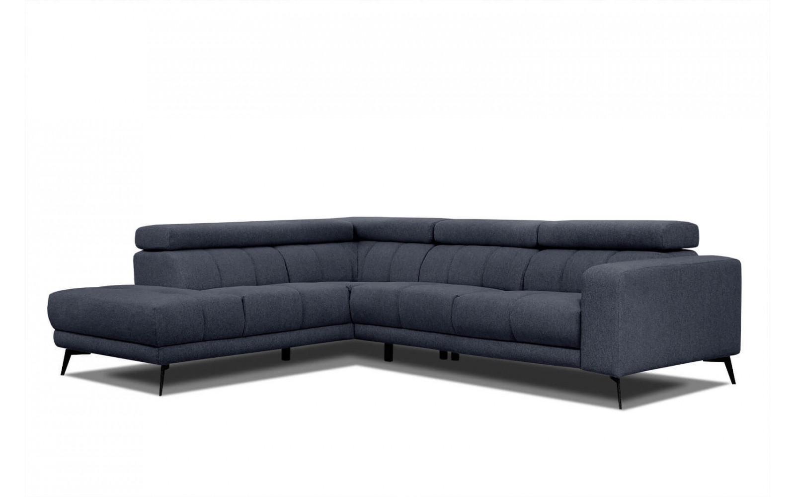 Ecksofa 5-Sitzer links Morello | Mit verstellbaren Kopfstützen | Wozimo