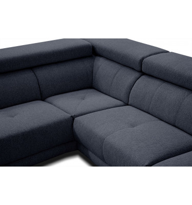 Ecksofa 5-Sitzer links Morello | Mit verstellbaren Kopfstützen | Wozimo