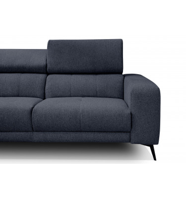 Ecksofa 5-Sitzer links Morello | Mit verstellbaren Kopfstützen | Wozimo