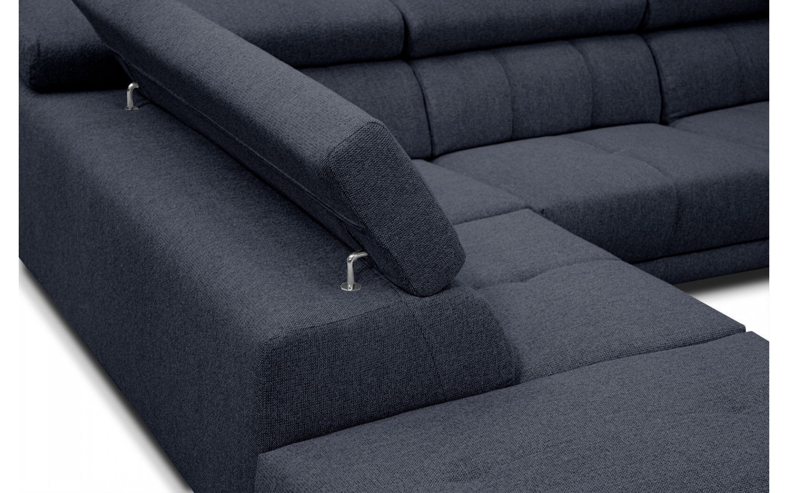 Ecksofa 5-Sitzer links Morello | Mit verstellbaren Kopfstützen | Wozimo