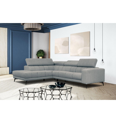 Ecksofa 5-Sitzer links Morello | Mit verstellbaren Kopfstützen | Wozimo