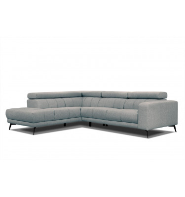 Ecksofa 5-Sitzer links Morello | Mit verstellbaren Kopfstützen | Wozimo