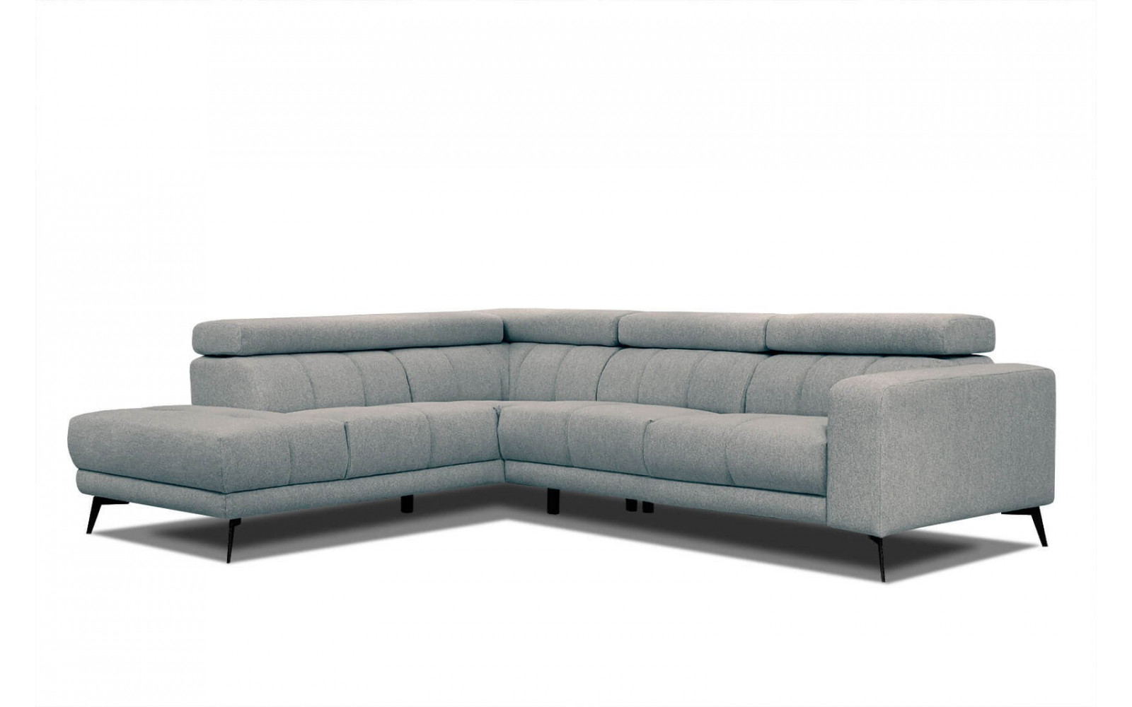 Ecksofa 5-Sitzer links Morello | Mit verstellbaren Kopfstützen | Wozimo