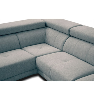 Ecksofa 5-Sitzer links Morello | Mit verstellbaren Kopfstützen | Wozimo