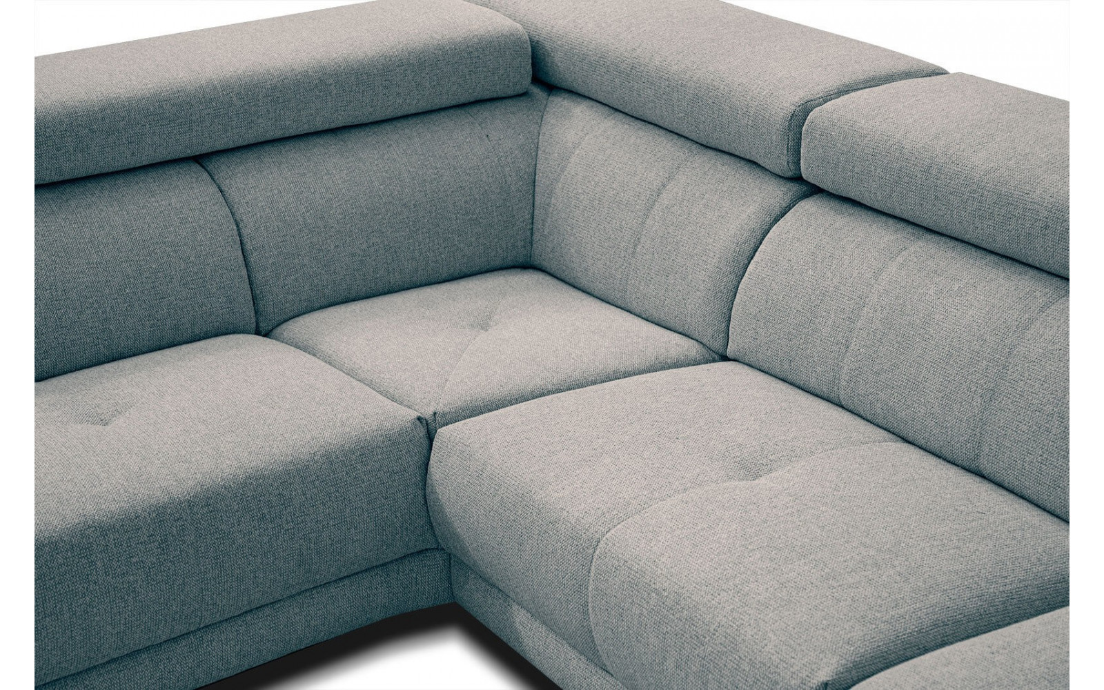 Ecksofa 5-Sitzer links Morello | Mit verstellbaren Kopfstützen | Wozimo